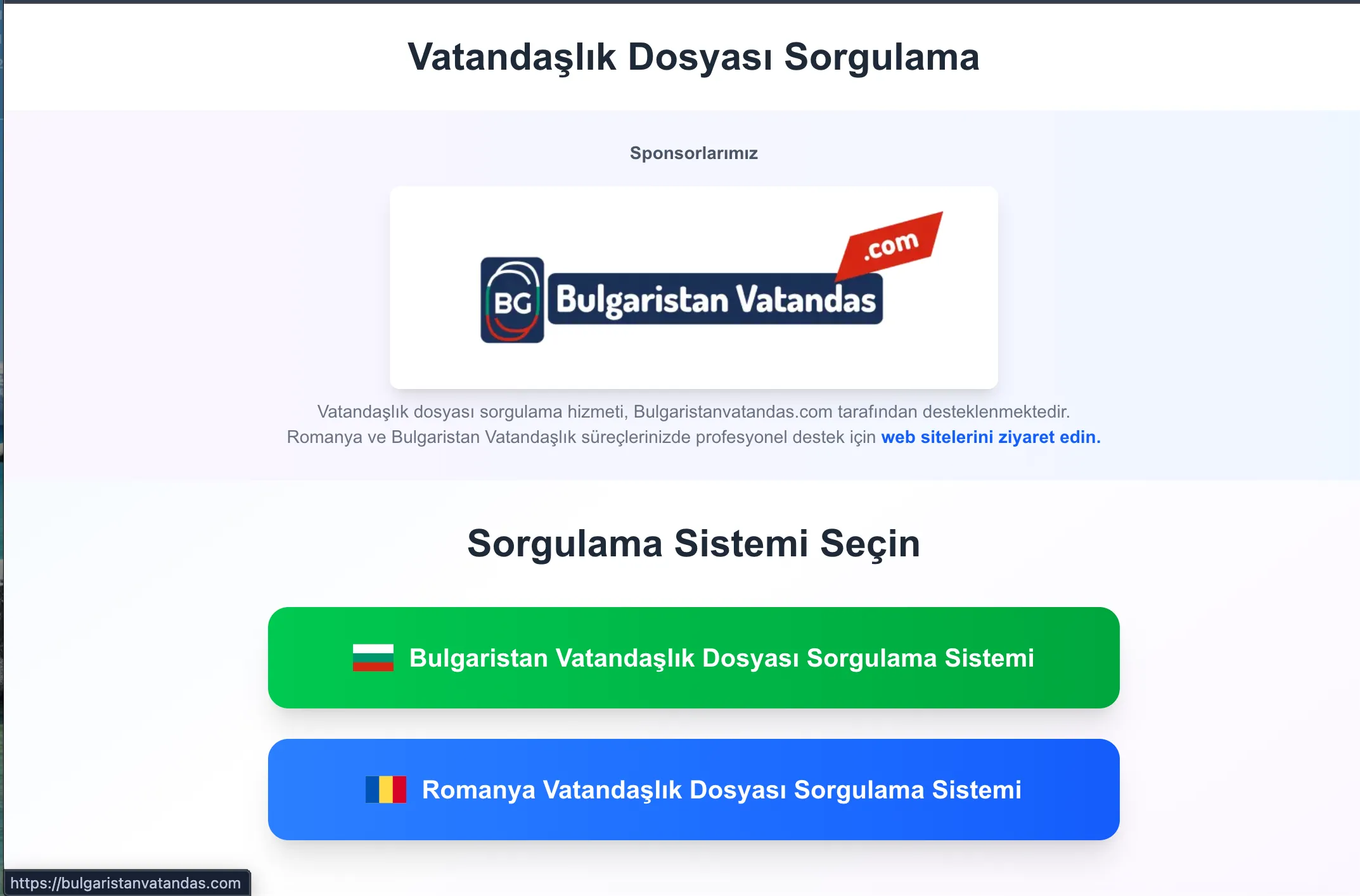 bulgaristan vatandaşlığı sorgulama sistemi